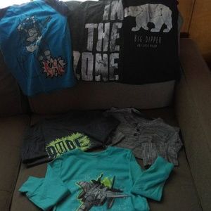 6 Cat & Jack boys long sleeves